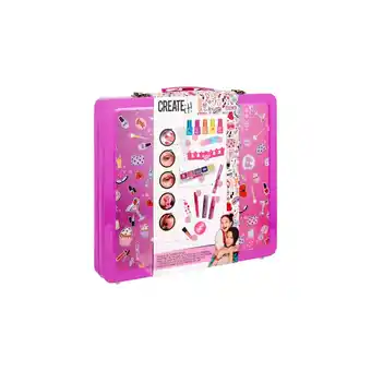 Intertoys Create it! make-up set in koffer - neon aanbieding