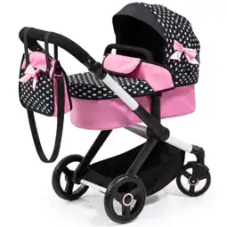 Intertoys Poppenwagen XEO - zwart/roze aanbieding