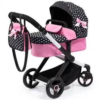 Intertoys Poppenwagen XEO - zwart/roze aanbieding