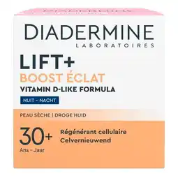 Trekpleister Diadermine Lift+ Boost Éclat Nachtcrème aanbieding