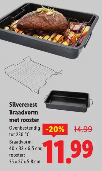 Lidl Silvercrest Braadvorm met rooster aanbieding