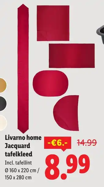 Lidl Livarno home Jacquard tafelkleed aanbieding