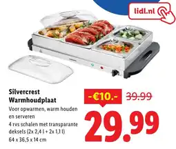 Lidl Silvercrest Warmhoudplaat aanbieding