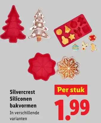 Lidl Silvercrest Siliconen bakvormen aanbieding