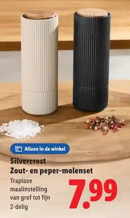 Lidl Silvercrest Zout en peper molenset aanbieding