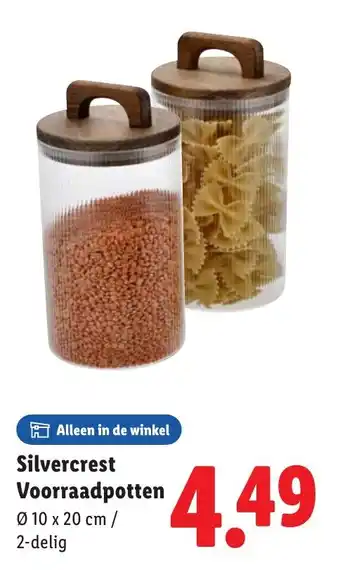 Lidl Silvercrest Voorraadpotten aanbieding