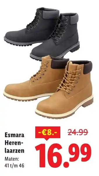 Lidl Esmara Heren- laarzen aanbieding