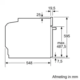 Bol.com Bosch HRG578BB7 - Serie 6 - Oven met stoom - Zwart - Energielabel A+ - Air Fry-functie via app aanbieding
