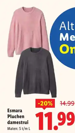 Lidl Esmara Pluchen damestrui aanbieding