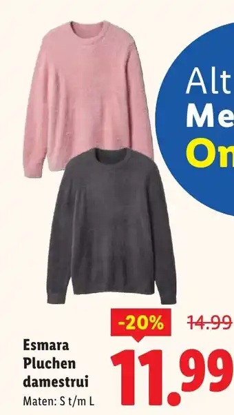 Lidl Esmara Pluchen damestrui aanbieding