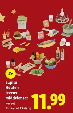 Lidl Lupilu Houten levens middelenset aanbieding