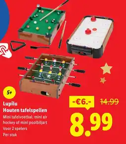 Lidl Lupilu Houten tafelspellen aanbieding