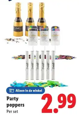 Lidl Party poppers aanbieding
