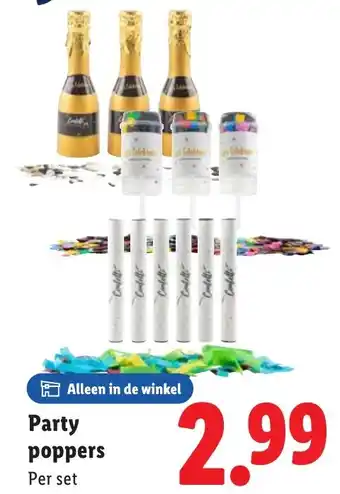 Lidl Party poppers aanbieding
