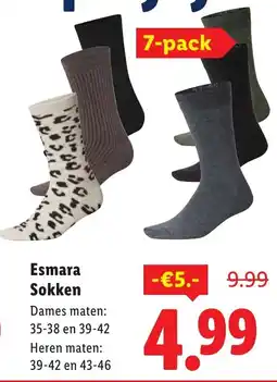 Lidl Esmara Sokken aanbieding