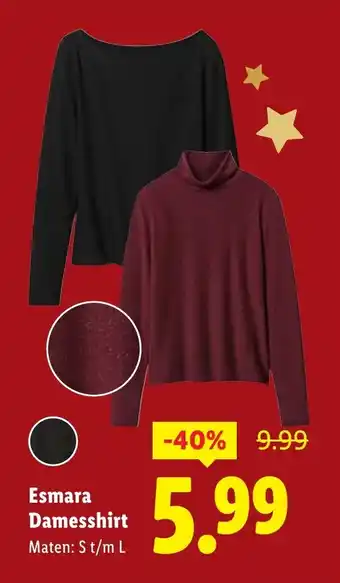 Lidl Esmara Damesshirt aanbieding