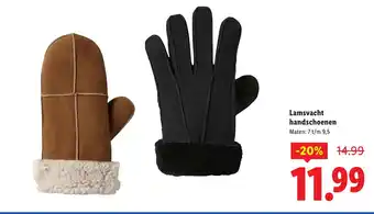 Lidl Lamsvacht handschoenen aanbieding
