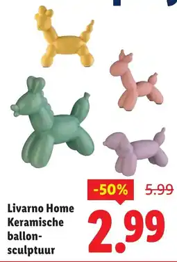 Lidl Livarno Home Keramische ballon sculptuur aanbieding
