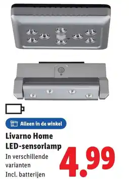 Lidl Livarno Home LED sensorlamp aanbieding