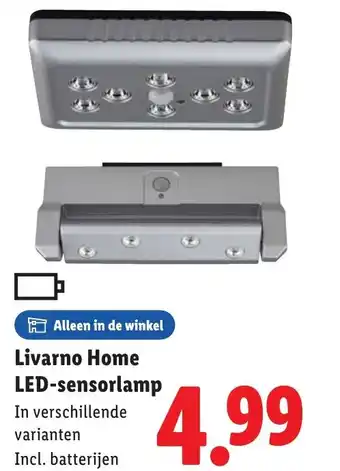 Lidl Livarno Home LED sensorlamp aanbieding