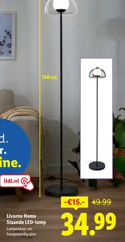 Lidl Livarno Home Staande LED lamp aanbieding