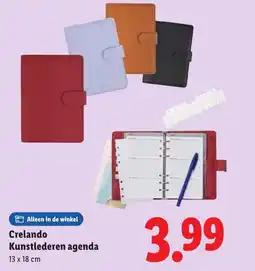 Lidl Crelando Kunstlederen agenda aanbieding