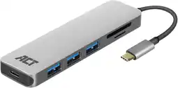 Coolblue ACT USB-C 4-poorts usb hub met power delivery aanbieding