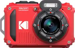 Coolblue Kodak Pixpro WPZ2 Onderwater Camera Rood aanbieding