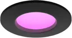 Coolblue Philips Hue inbouwspot Slim - White and color - 90mm - zwart aanbieding