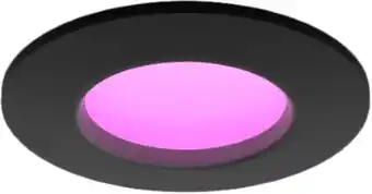 Coolblue Philips Hue inbouwspot Slim - White and color - 90mm - zwart aanbieding