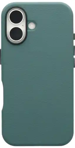 Coolblue Otterbox Symmetry Apple iPhone 16 Back Cover met MagSafe Magneet Leer Groen aanbieding