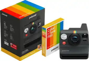 Coolblue Polaroid Now 3 Zwart + Color Film (8 stuks) aanbieding