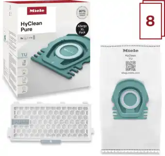 Coolblue Miele Stofzuigerzakken HyClean Pure TU XL-Pack (8 stuks) aanbieding