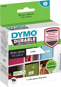 Coolblue DYMO Duurzame LabelWriter Etiket 25x54mm 160 stuks aanbieding