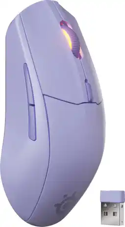 Coolblue SteelSeries Rival 3 Gen 2 Draadloze Gaming Muis Lavendel aanbieding