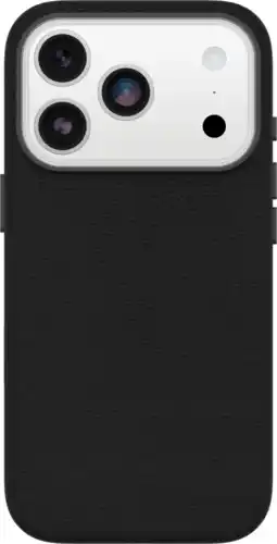 Coolblue Otterbox Symmetry iPhone 17 Pro Back Cover met MagSafe Magneet Leer Zwart aanbieding