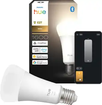 Coolblue Philips Hue A67 White 1600lm E27 aanbieding