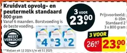 Kruidvat Kruidvat opvolg en peutermelk standaard aanbieding