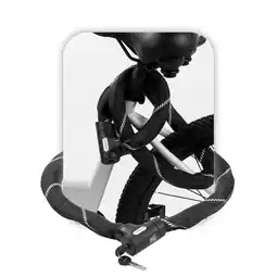 ANWB Voltano ART2 kettingslot luxe slotkop Zwart aanbieding