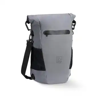 ANWB Brisby 20-26L 3-in-1 Waterdichte Rolltop Fietstas Lichtgrijs aanbieding