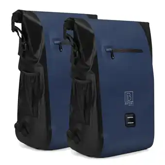ANWB Brisby 40-52L 3-in-1 rolltop fietstassen Blauw aanbieding