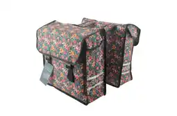 ANWB Voltano Dubbele Fietstas Floral Elegance Geel aanbieding