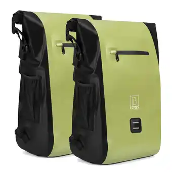 ANWB Brisby 40-52L 3-in-1 rolltop fietstassen Groen aanbieding