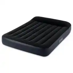 ANWB Intex Luchtbed Rest 2P 137x191 + Pomp Donker Blauw aanbieding