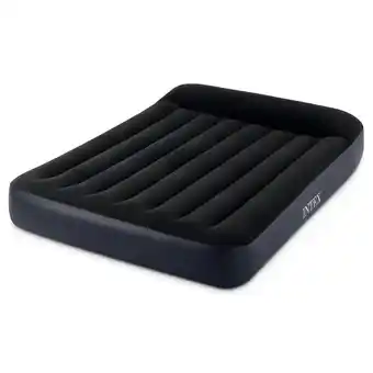 ANWB Intex Luchtbed Rest 2P 137x191 + Pomp Donker Blauw aanbieding