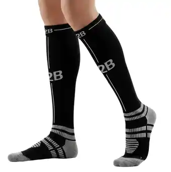 ANWB R2B Sport Compressiekousen Sokken Hardlopen Zwart aanbieding