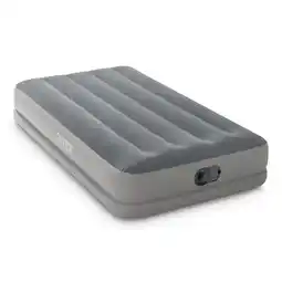 ANWB Intex Luchtbed 1P 99x191 + Pomp Grijs aanbieding