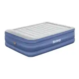ANWB Bestway Luchtbed 2P 152x203 cm + pomp Blauw aanbieding