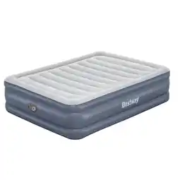 ANWB Bestway Luchtbed 2P 152x203 cm + pomp Blauw aanbieding