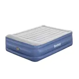 ANWB Bestway Luchtbed 2P 152x203 cm + pomp Blauw aanbieding